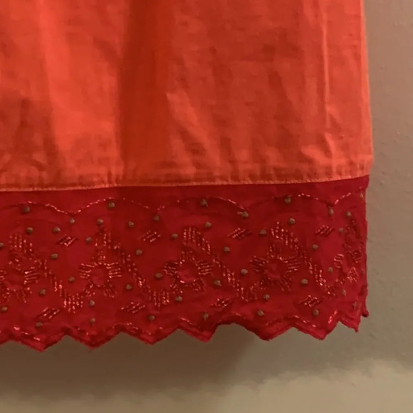 FREE PEOPLE NWOT Lace Shift Dress in Red - Picture 5 of 9